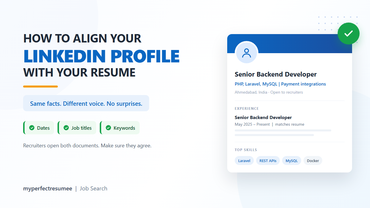 How to Align Your LinkedIn Profile With Your Resume