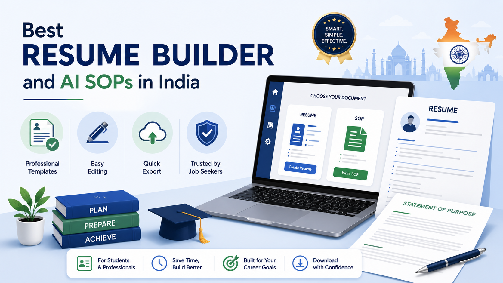 Best Resume Builder and AI SOPs in India