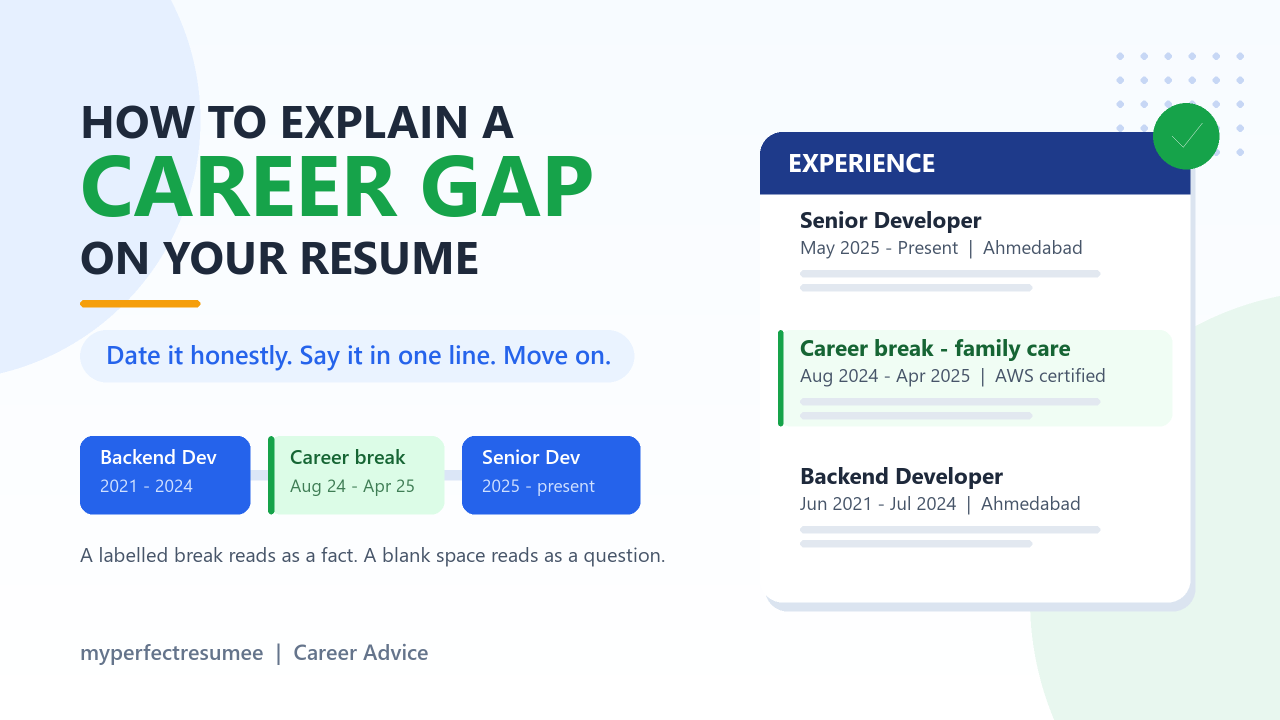 How to Explain a Career Gap on Your Resume