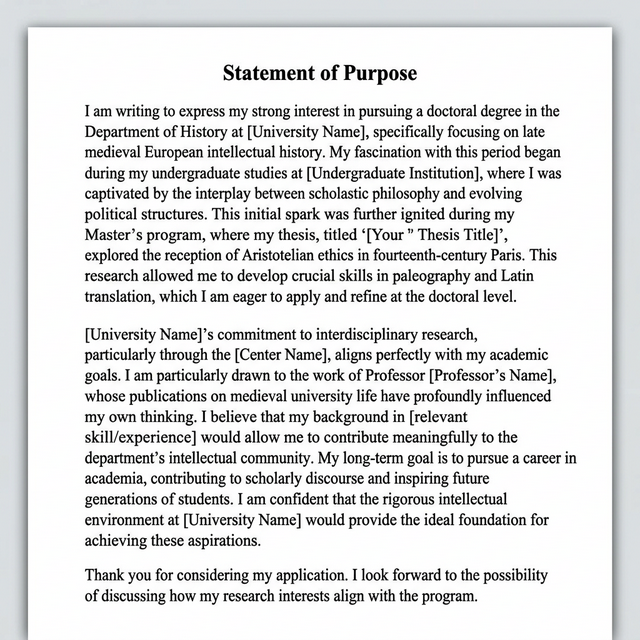 Child Statement of Purpose