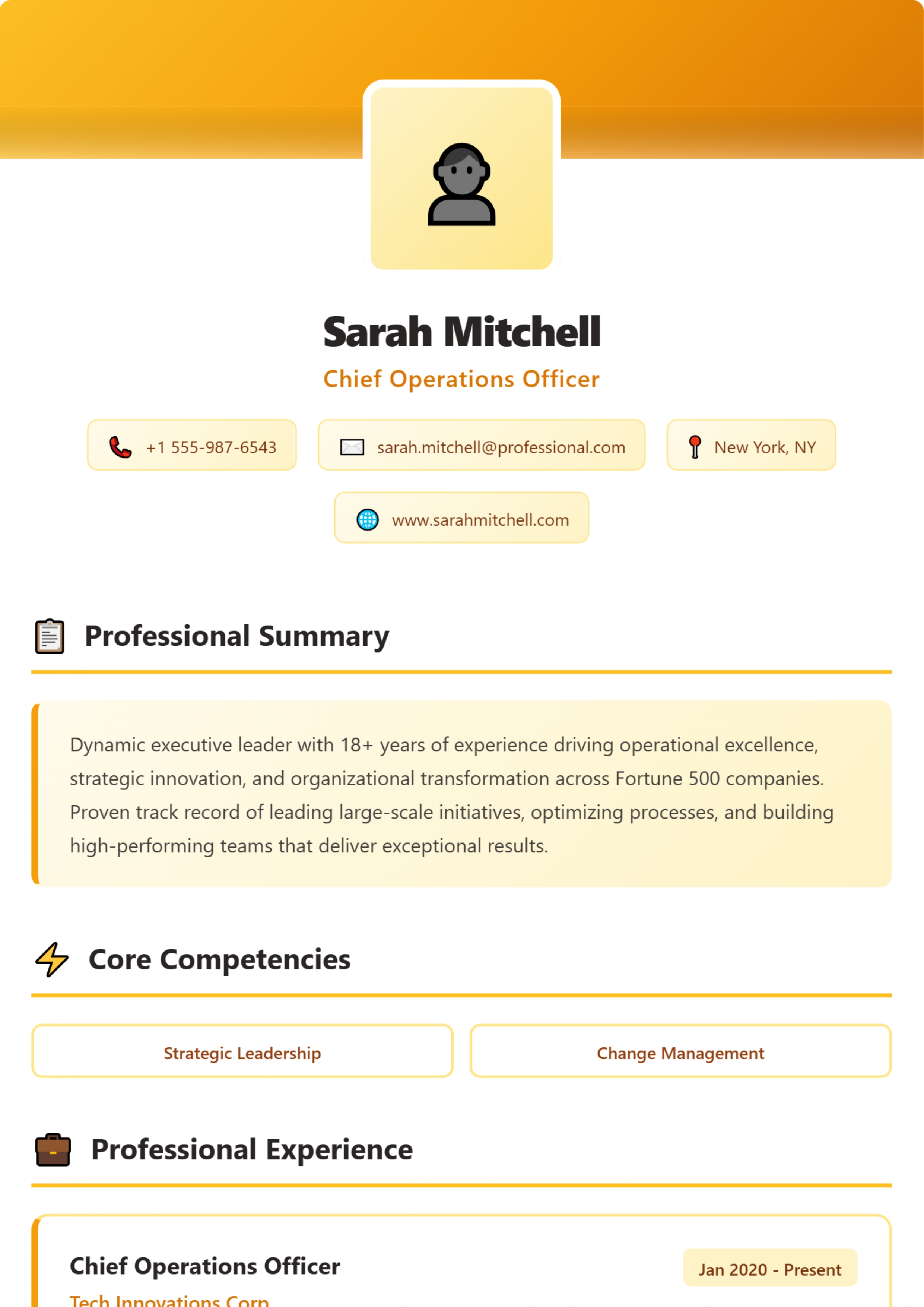 Amber Professional - Executive