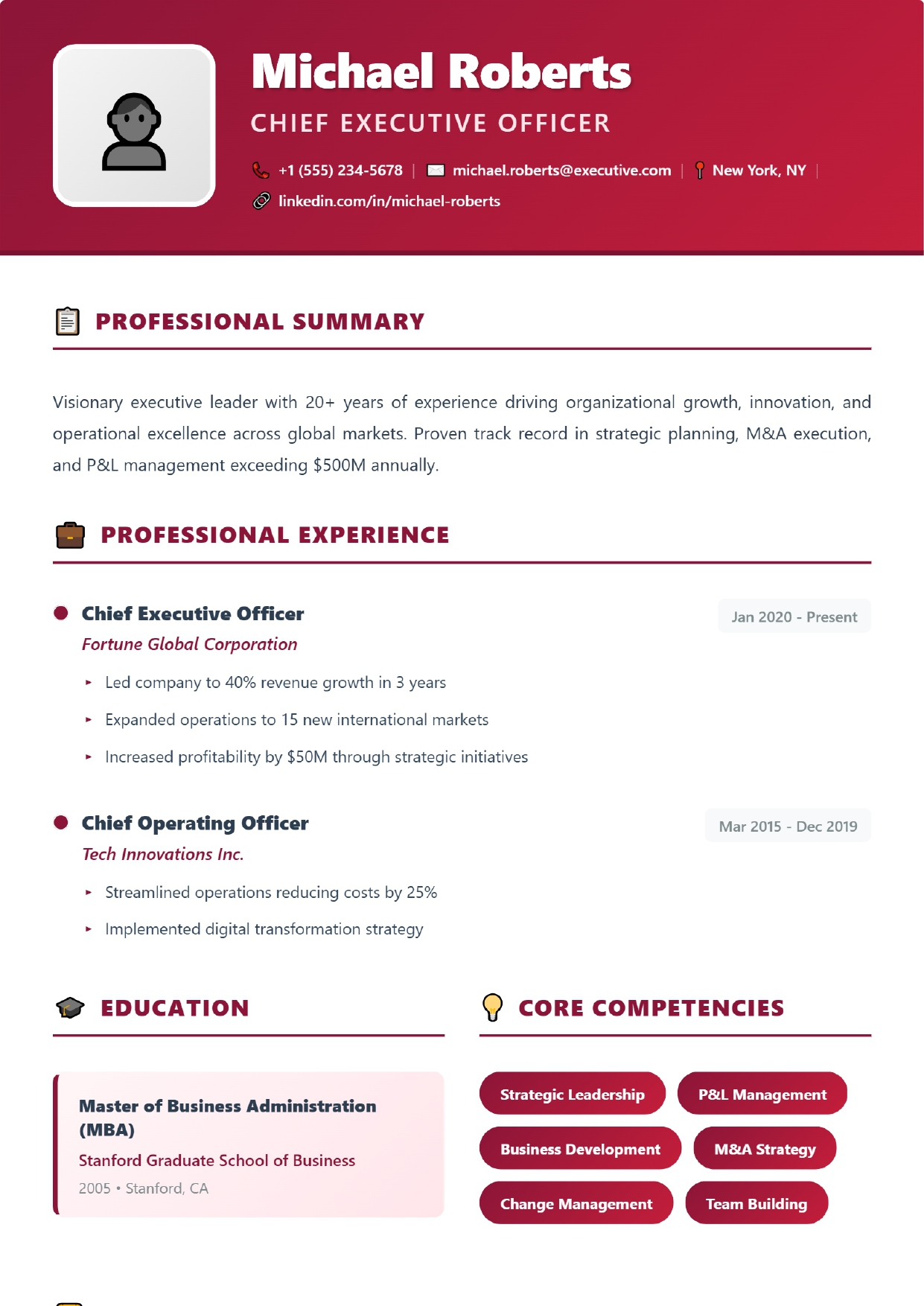 Crimson Premium - Executive