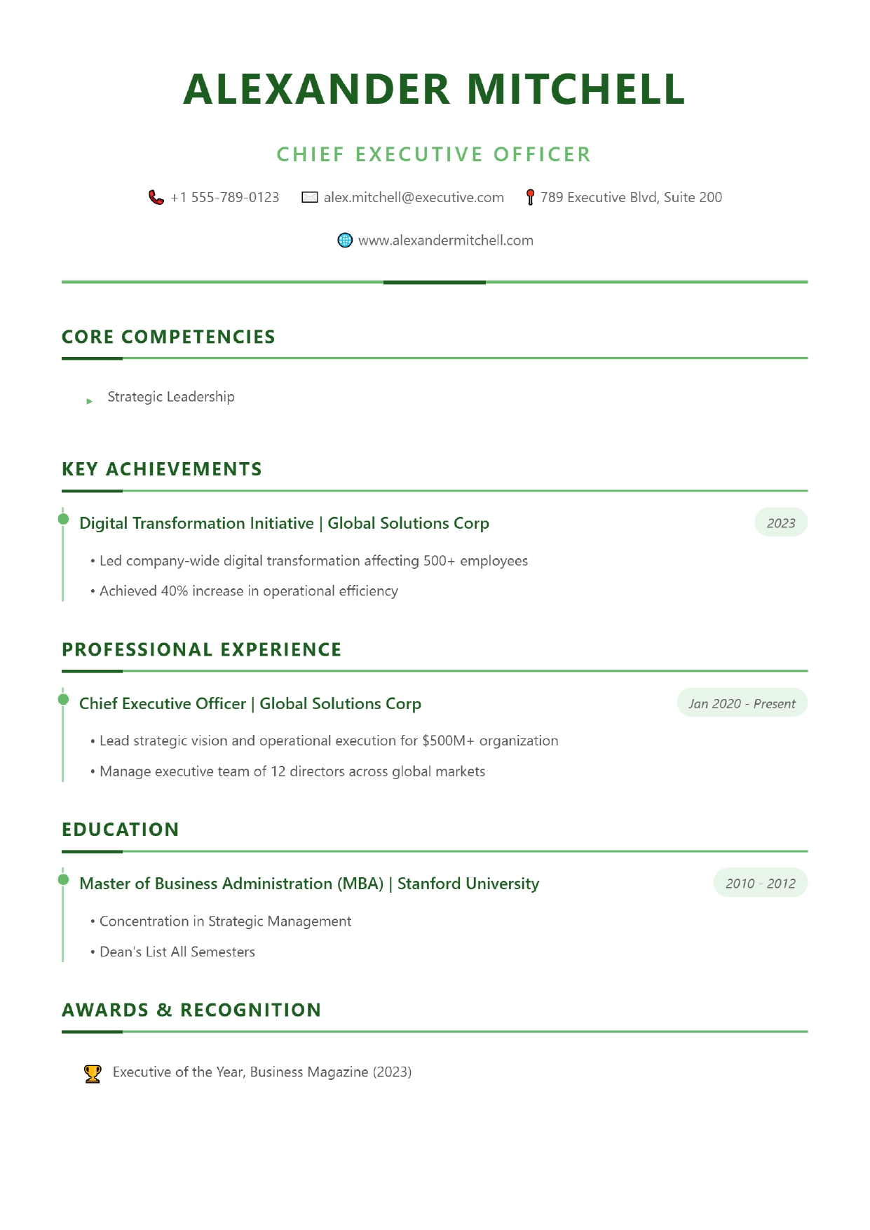 Emerald Executive - Professional