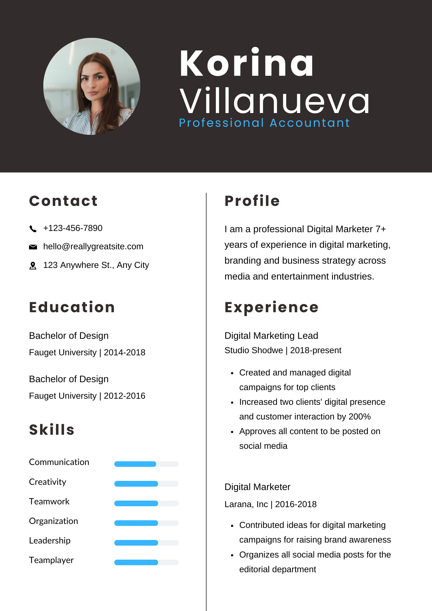 Professional Dark - Korina Villanueva