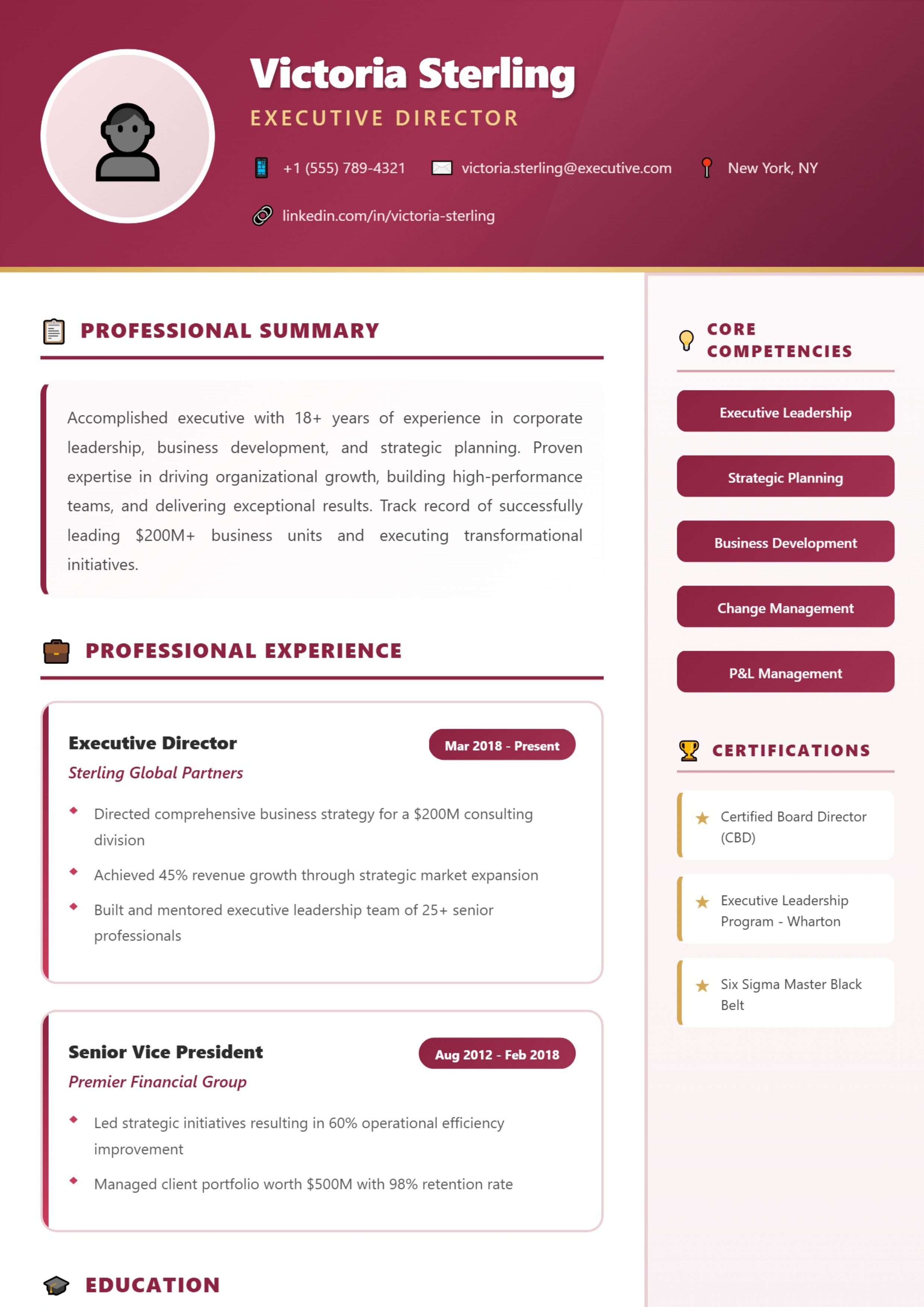 Ruby Velvet Executive Premium